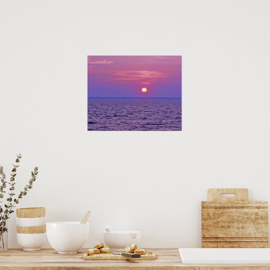 PurpleSunset Poster (Küche)