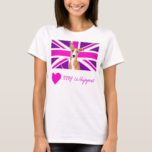 PURPLEWHIPPET Basic T-Shirt (Vorderseite)