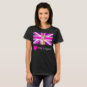 PURPLEWHIPPET (DARK) Basic T-Shirt (Vorne ganz)