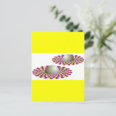PurpleYellowSpheres Postkarte (Stehend Vorderseite)