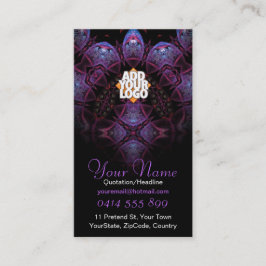 Purplezee v2 Fraktal Business Card Visitenkarte
