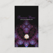 Purplezee v2 Fraktal Business Card Visitenkarte (Rückseite)