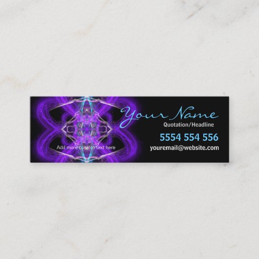 Purpliaz Hearts Visitenkarte (Vorderseite)