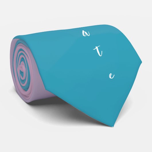 Purplish Greem-Muster Krawatte (Gerollt)