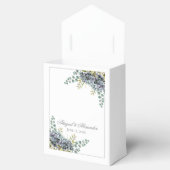 Purplish Hydrangeas Eucalyptus Favor Box Geschenkschachtel (Geöffnet)