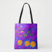 Purplish Pumpkin Field in Pop Art Style Tasche (Vorderseite)