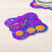 Purplish Pumpkin Field in Pop Art Style Untersetzer (angewinkelt)