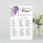 Purplr Blumenstrauß, was in deinem Purse-Duschspie (Stehend Vorderseite)