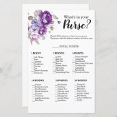 Purplr Blumenstrauß, was in deinem Purse-Duschspie (Vorne/Hinten)