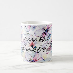 Purpur Insel Blumen Geburtstag Kaffeetasse