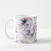 Purpur Insel Blumen Geburtstag Kaffeetasse (Links)