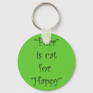 Purpur ist glücklich schlüsselanhänger