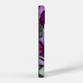 Purpur-Pfingstrose gefärbt  iPhone Hülle (Rechte Seite)