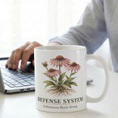 Purpur-Sonnenhut Botanische Studie Kaffeetasse
