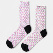 Purpur-Sonnenhüte Socken (Linkes Detail)