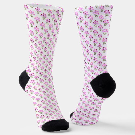 Purpur-Sonnenhüte Socken (Gewinkelt)
