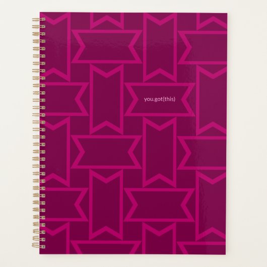 Purpur und Pinks für Frauen in der Technik Planer (Vorderseite)