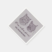 Purpura ein anderes, individuelles Haustier mit Na Serviette (Ecke)