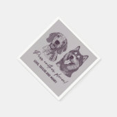 Purpura ein anderes, individuelles Haustier mit Na Serviette (Ecke)