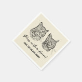 Purpura ein anderes, individuelles Haustier mit Na Serviette (Ecke)