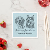 Purpura ein anderes, individuelles Haustier mit Na Serviette (Beispiel)