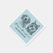 Purpura ein anderes, individuelles Haustier mit Na Serviette (Ecke)