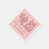 Purpura ein anderes, individuelles Haustier mit Na Serviette (Ecke)