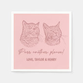 Purpura ein anderes, individuelles Haustier mit Na Serviette (Vorderseite)