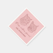 Purpura ein anderes, individuelles Haustier mit Na Serviette (Ecke)