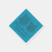 Purpura ein anderes, individuelles Haustier mit Na Serviette (Ecke)