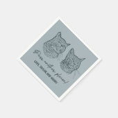 Purpura ein anderes, individuelles Haustier mit Na Serviette (Ecke)