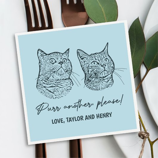 Purpura ein anderes, individuelles Haustier mit Na Serviette