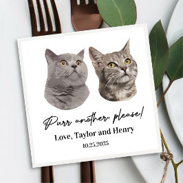 Purpura ein anderes, individuelles Haustier mit Na Serviette