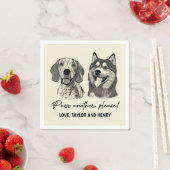 Purpura ein anderes, individuelles Haustier mit Na Serviette (Beispiel)