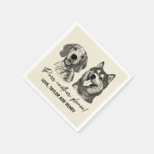 Purpura ein anderes, individuelles Haustier mit Na Serviette (Ecke)