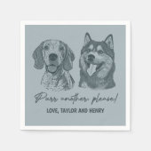 Purpura ein anderes, individuelles Haustier mit Na Serviette (Vorderseite)