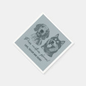 Purpura ein anderes, individuelles Haustier mit Na Serviette (Ecke)