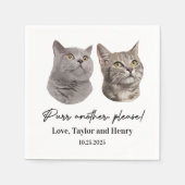 Purpura ein anderes, individuelles Haustier mit Na Serviette (Vorderseite)