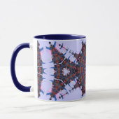 purpurblaue Fraktale Tasse (Links)