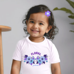 Purpurblumen Baby T-shirt