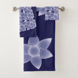 Purpurblumen Badhandtuch Set
