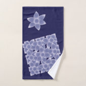 Purpurblumen Badhandtuch Set (Handtuch)
