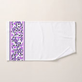 Purpurblumen Badhandtuch Set (Handtuch)