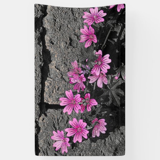 Purpurblumen Banner (Vertikal)