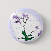 Purpurblumen Button (Vorderseite)