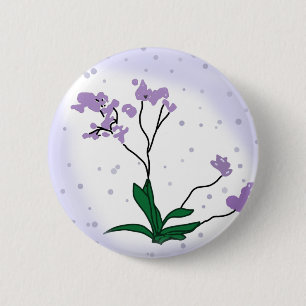 Purpurblumen Button