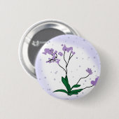 Purpurblumen Button (Vorne & Hinten)