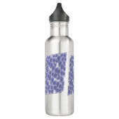 Purpurblumen Edelstahlflasche (Links)