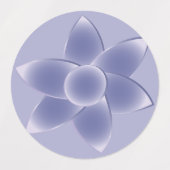 Purpurblumen Etiketten (Design 1)