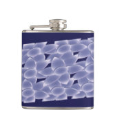 Purpurblumen Flachmann (Vorderseite)